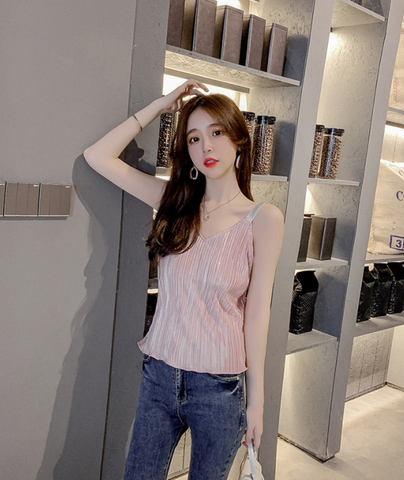 Camisole Mặc vest Titishop AOL191 Hồng Luxury