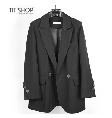 Áo Blazer Nữ Titishop BNN500 Đen