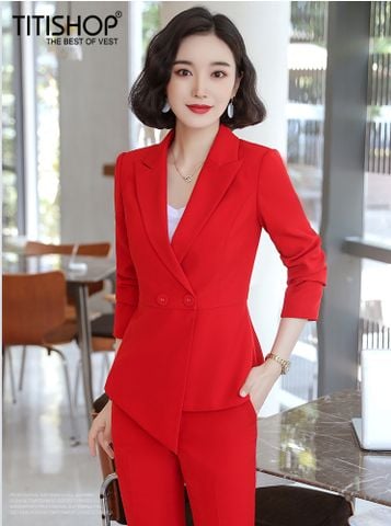 Áo vest Nữ  Titishop ACC286 Đỏ Luxury