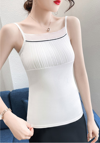 Camisole Mặc Vest Titishop AOL145 Trắng