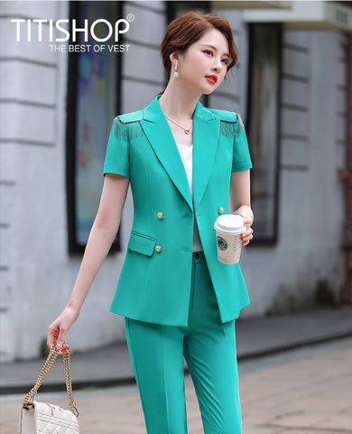 Áo vest nữ Titishop ACC900  Luxury (xanh )