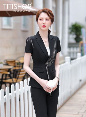 Áo vest nữ Titishop ACC934 Luxury Đen