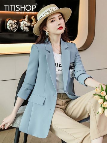 Áo Blazer Nữ Titishop BNN234 đen ( Đặt 5 -7 Ngày )