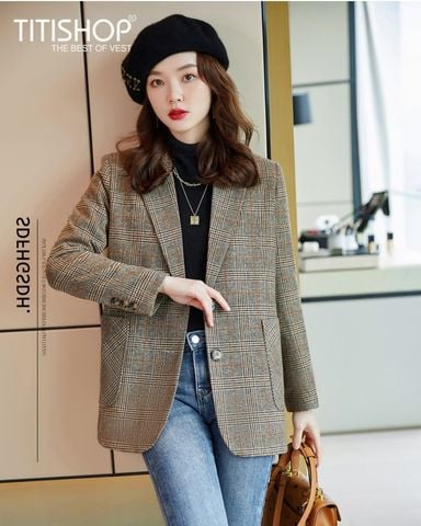 Áo Blazer Nữ Titishop BNN197 ( Đặt 5 -7 Ngày )