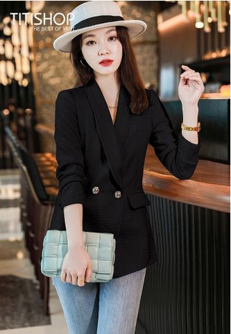 Áo Blazer Nữ Titishop BNN247 đen  ( Đặt 5 -7 Ngày )