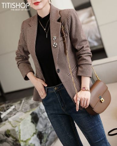 Áo Blazer Nữ Titishop BNN396 (Đặt 5 -7 Ngày )