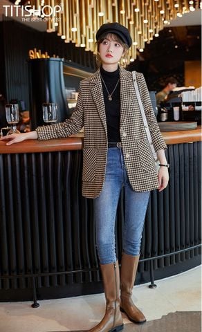 Áo Blazer Nữ Titishop BNN369  (Đặt 5 -7 Ngày )