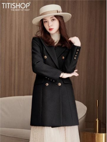 Blazer Nữ Titishop MTN46  Vải Cashmere ( Đặt 6-8 Ngày )