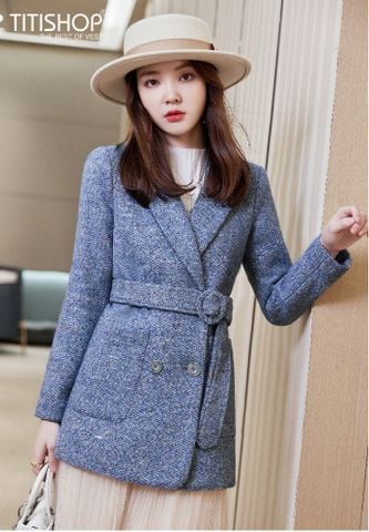 Blazer Nữ Titishop MTN50 Vải Cashmere ( Đặt 6-8 Ngày )