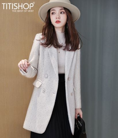 Măng Tô Nữ Titishop MTN59 Vải Cashmere ( Đặt 6-8 Ngày )