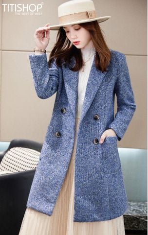 Măng Tô Nữ Titishop MTN58 Vải Cashmere ( Đặt 6-8 Ngày )