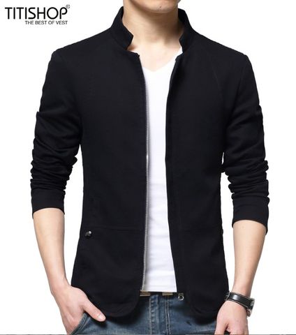 Áo Khoác Gỉa Vest Titishop AKN603 Đen