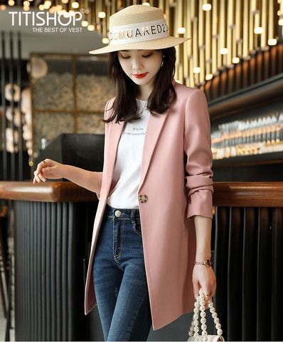 Áo Blazer Nữ Titishop BNN428 Hồng ( Đặt 5-7 Ngày )