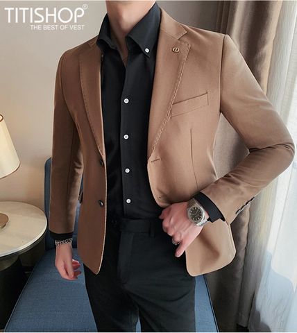 Áo Blazer Nam Titishop VN596 (M-4XL)