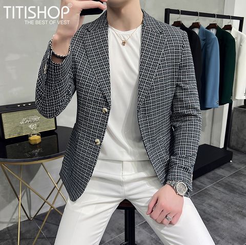 Áo Blazer Nam Titishop VN632(M-4XL)