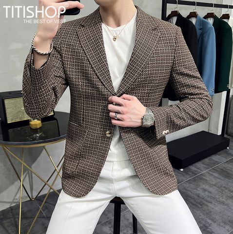 Áo Blazer Nam Titishop VN633 (M-4XL)