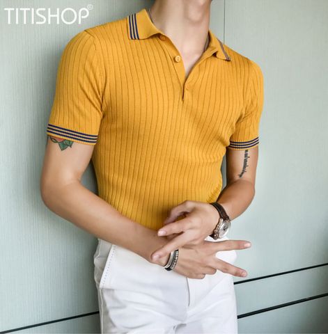 Áo Thun Qúy Ông TitiShop Vải dệt Kim ( Đặt 5-7 Ngày )