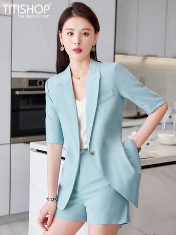 Áo Blazer Nữ Mix Quần Short ( Đặt 7 Ngày )