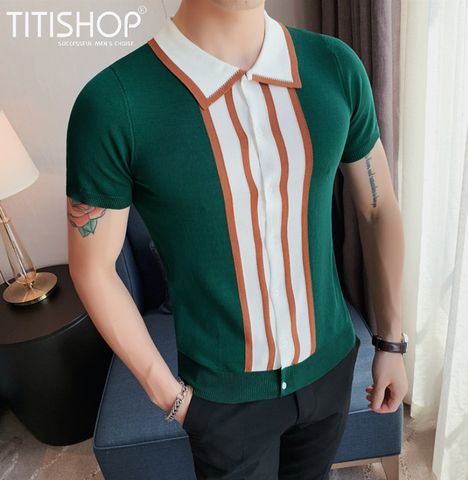 Áo Thun Qúy Ông TitiShop Vải dệt Kim ( Đặt 5-7 Ngày )