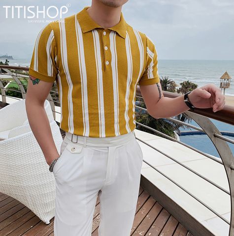 Áo Thun Qúy Ông TitiShop Vải dệt Kim ( Đặt 5-7 Ngày )