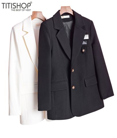 Áo Blazer Nữ Titishop BNN497 Trắng