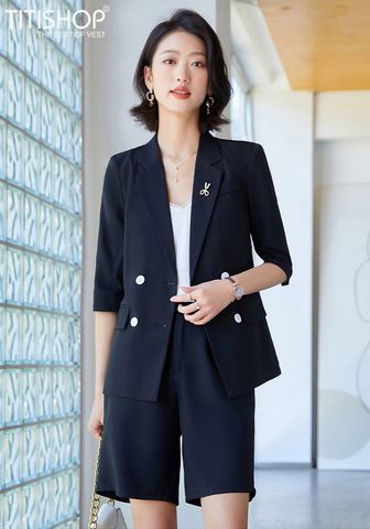 Áo Blazer Nữ Mix Quần Short ( Đặt 7 Ngày )