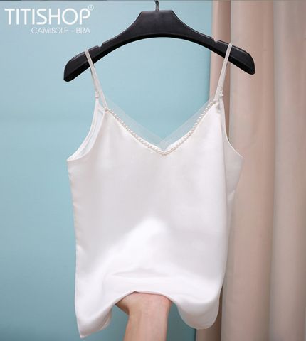 Camisole Mặc vest Titishop AOL440 Trắng