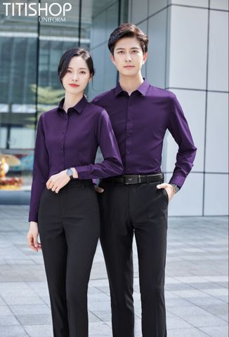 Đồng Phục Sơ Mi Titishop (90% Sợi Polyester )