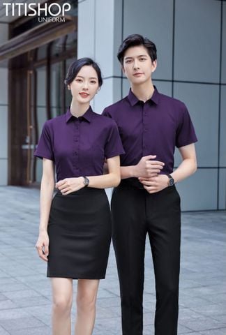 Đồng Phục Sơ Mi Titishop (90% Sợi Polyester )