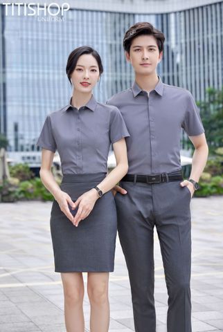 Đồng Phục Sơ Mi Titishop (90% Sợi Polyester )