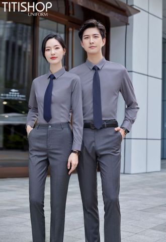 Đồng Phục Sơ Mi Titishop (90% Sợi Polyester )