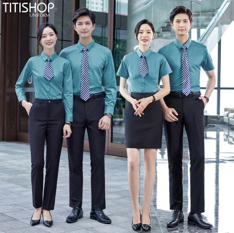 Đồng Phục Sơ Mi Titishop (74% Sợi Polyester )