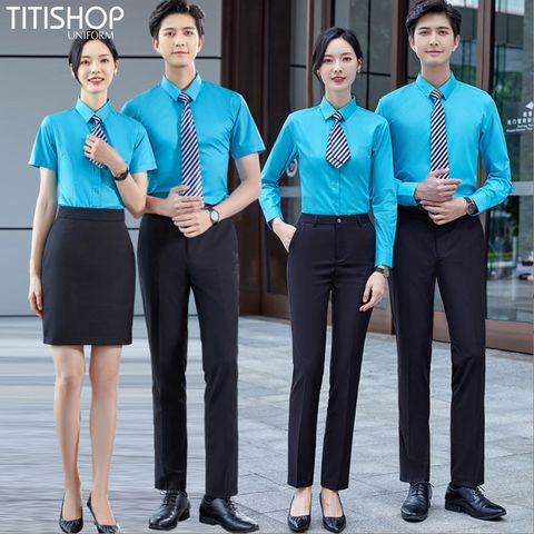 Đồng Phục Sơ Mi Titishop (74% Sợi Polyester )