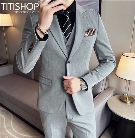 Áo Vest Nam Titishop Cổ nhọn ( M-5XL)