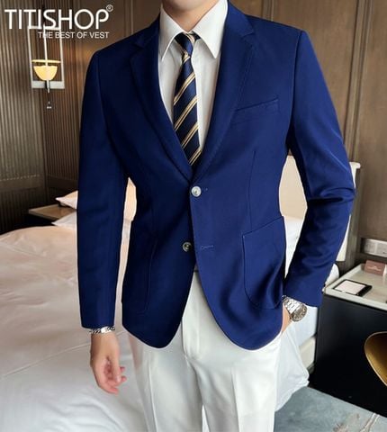 Áo Blazer Qúy ông Titishop AHH150M2 (M-4XL)