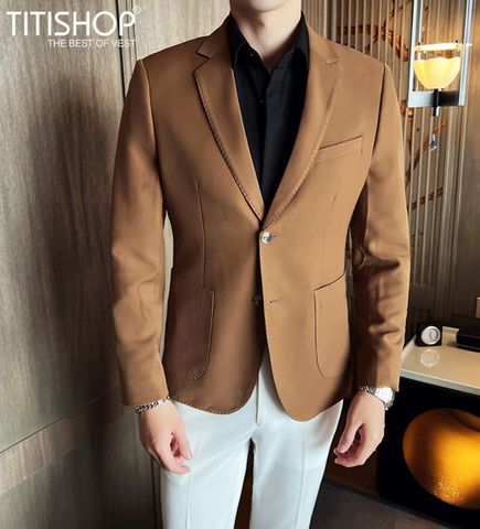 Áo Blazer Qúy ông Titishop AHH150M6 (M-4XL)