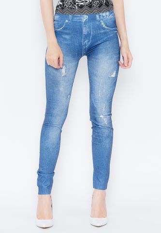 Quần legging giả jean Cao cấp QDN15