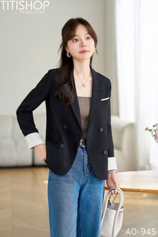 Áo Vest Nữ  Ngắn X Quần Rộng Titishop