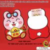 SET 6 BAO LÌ XÌ MỪNG TUỔI TẾT PHONG BÌ HÌNH CHÚ THỎ BUNNY CHÚC PHÚC TRANG TRÍ TÂN NIÊN XUÂN NĂM MỚI LX-0004