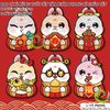 SET 6 BAO LÌ XÌ MỪNG TUỔI TẾT PHONG BÌ HÌNH CHÚ THỎ BUNNY CHÚC PHÚC TRANG TRÍ TÂN NIÊN XUÂN NĂM MỚI LX-0003