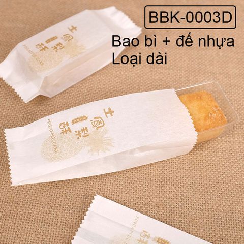  Bao Bì Nhựa Bánh Kẹo 12.5*4.4cm - Túi nhựa bánh kẹo hàn miệng giấy bông 