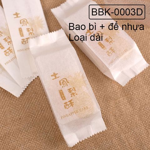  Bao Bì Nhựa Bánh Kẹo 12.5*4.4cm - Túi nhựa bánh kẹo hàn miệng giấy bông 