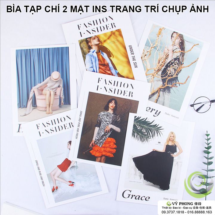 BÌA TẠP CHÍ 2 MẶT CHỤP INS - POSTER CHỤP ẢNH BTC2M20x27-41,42,43