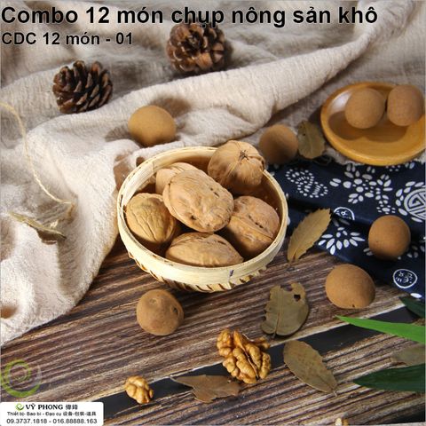  SET/COMBO CHỤP ẢNH NÔNG SẢN KHÔ 12 MÓN  CDC12MON-01 