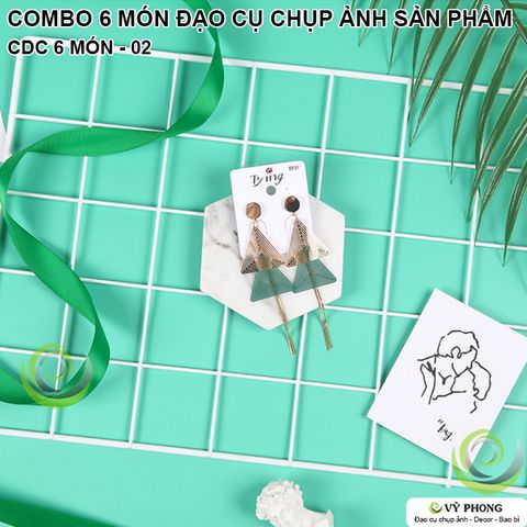  SET COMBO 6 MÓN 2 NỀN GIẤY MÀU 2 MẶT ĐẠO CỤ CHỤP ẢNH SẢN PHẨM INS CDC-6 MÓN-02 