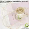 DÂY RUY BĂNG VIỀN VÀNG BẢN LỚN 4CM BUỘC TRANG TRÍ DECOR HỘP QUÀ TẶNG HỘP BÁNH KEM PET TRANG TRÍ NHÀ PK-07