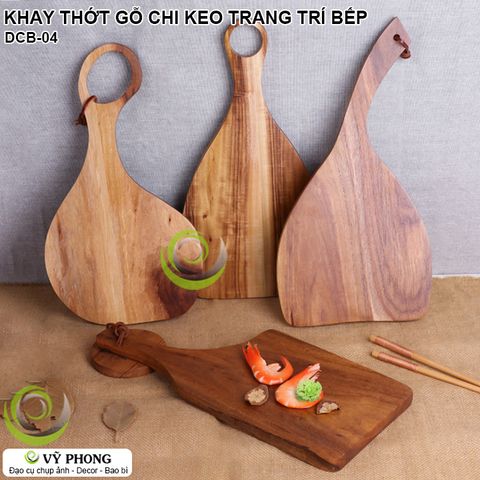  THỚT GỖ CHI KEO TỰ NHIÊN VINTAGE TRANG TRÍ BẾP ĐẠO CỤ CHỤP ẢNH SẢN PHẨM INS DCB-04a,b,c 