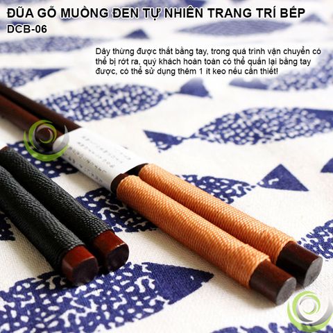  ĐŨA GỖ MUỒNG ĐEN TỰ NHIÊN DÂY THỪNG TRANG TRÍ BẾP ĐẠO CỤ CHỤP ẢNH SẢN PHẨM INS DCB-06a,b 