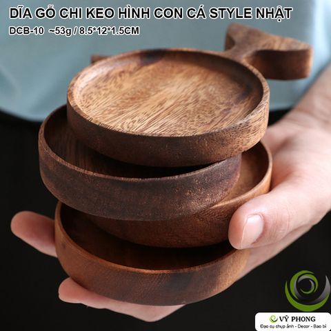  DĨA GỖ CHI KEO HÌNH CON CÁ STYLE NHẬT BẢN TRANG TRÍ BẾP ĐẠO CỤ TRANG TRÍ CHỤP ẢNH SẢN PHẨM INS DCB-10 