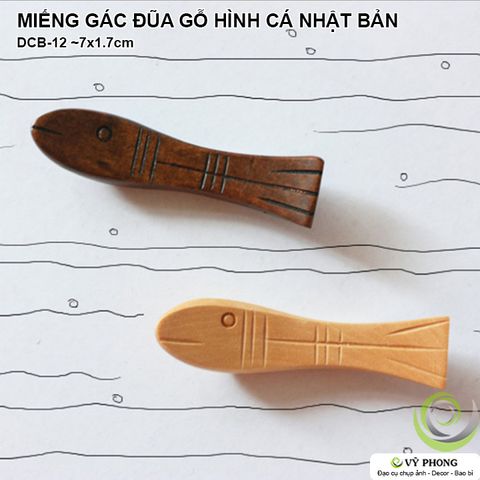  MIẾNG GÁC ĐŨA GỖ HÌNH CÁ NHẬT BẢN TRANG TRÍ BẾP ĐẠO CỤ CHỤP ẢNH SẢN PHẨM INS DCB-12a,b 